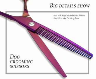 Professional Pet Grooming Shears 32 Teeth Pet Use Wear Resistance