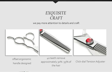 Smooth Pet Grooming Scissors , Professional Dog Grooming Shears Long Life Span